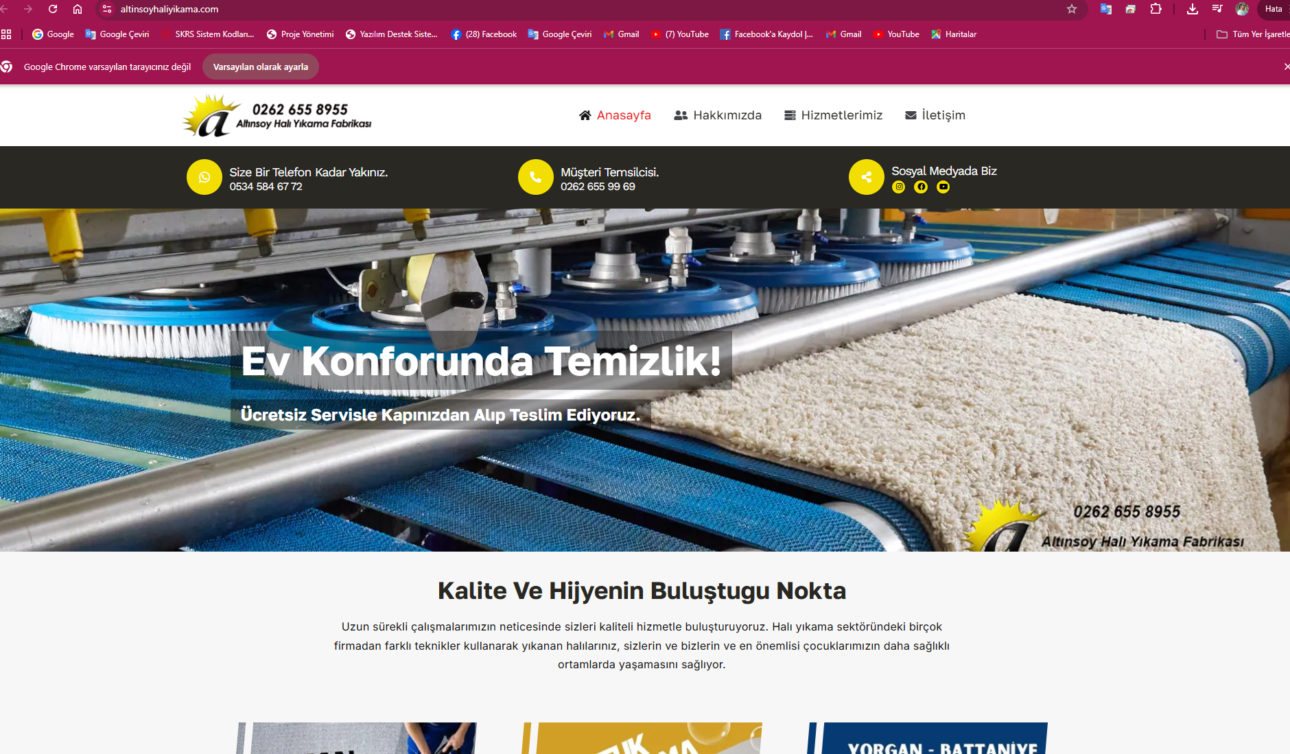 Halı Yıkama Web Sitesi Pro