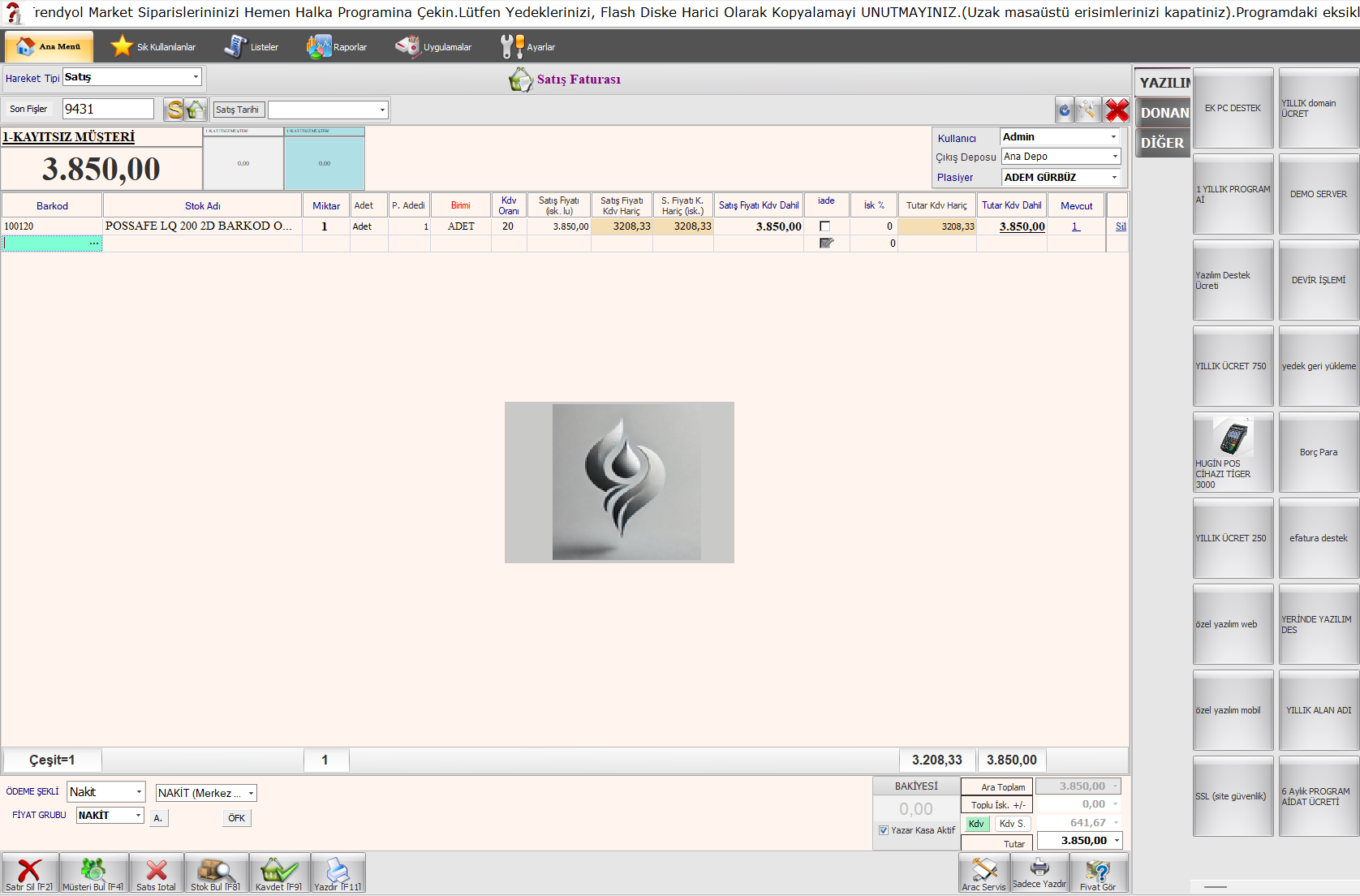 Satış ve Stok Modülü Kurumsal